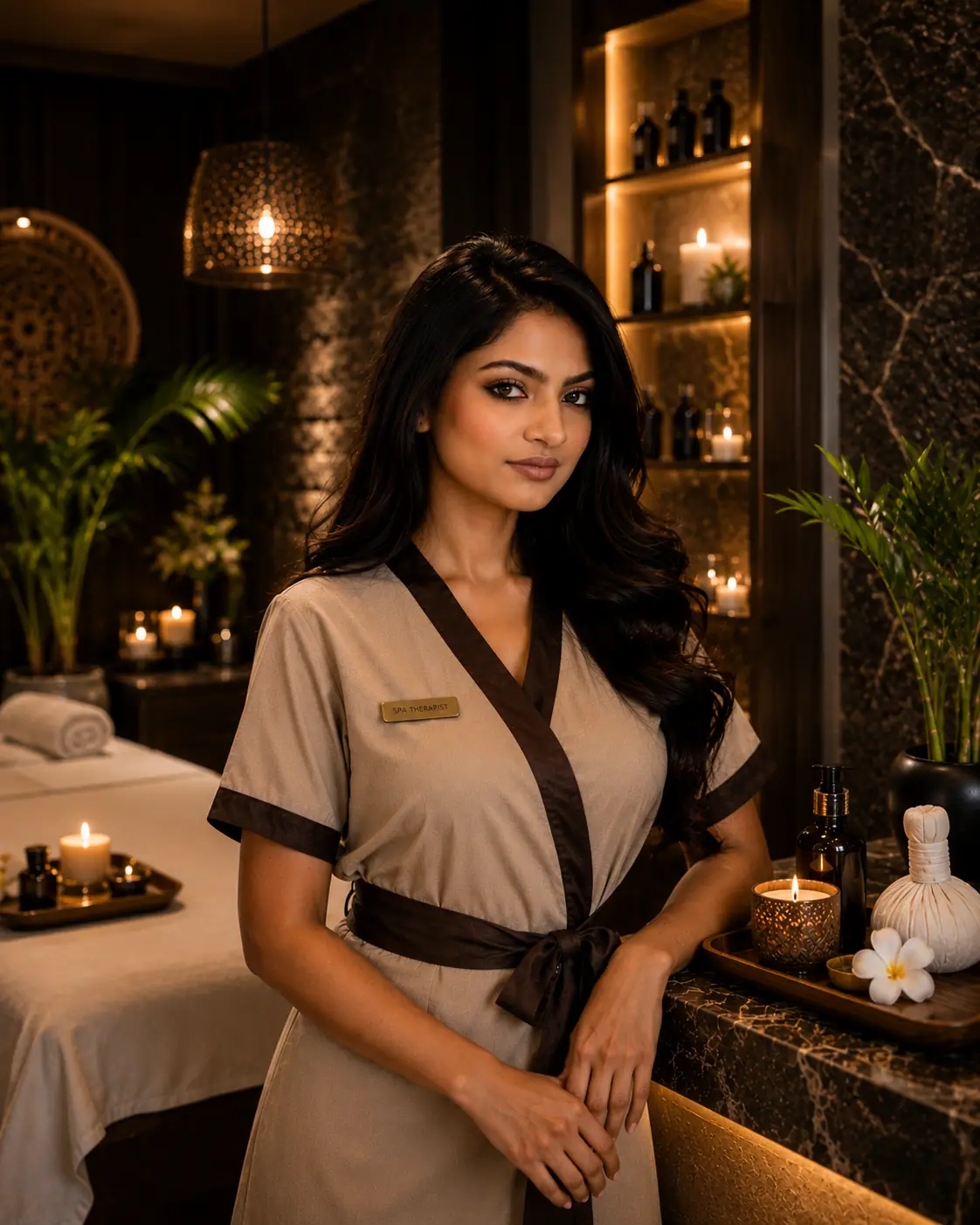 Full body Thai massage scrub and jacuzzi at Spa Palm Amore